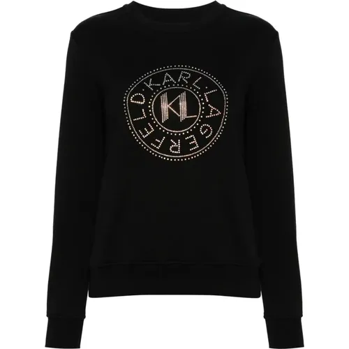 Stylischer Sweatshirt , Damen, Größe: M - Karl Lagerfeld - Modalova