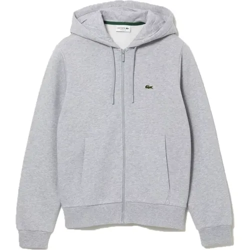 Herrenhoodie mit Reißverschluss und hohem Kragen , Herren, Größe: XL - Lacoste - Modalova