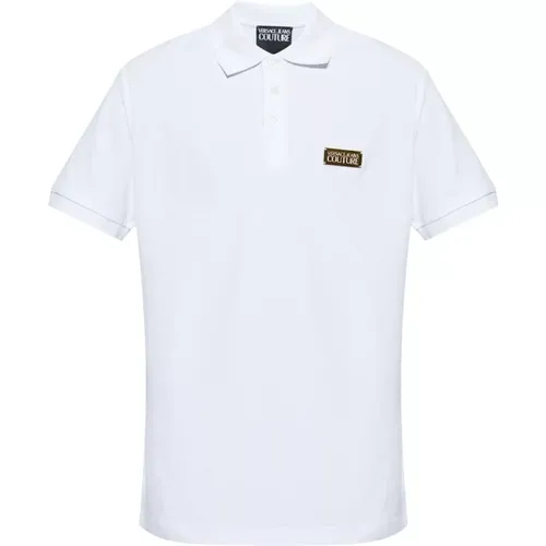 Weiße T-Shirts und Polos ***cv , Herren, Größe: M - Versace Jeans Couture - Modalova