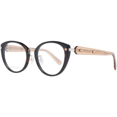 Braune Cat Eye Optische Brillen für Frauen , Damen, Größe: ONE Size - Swarovski - Modalova