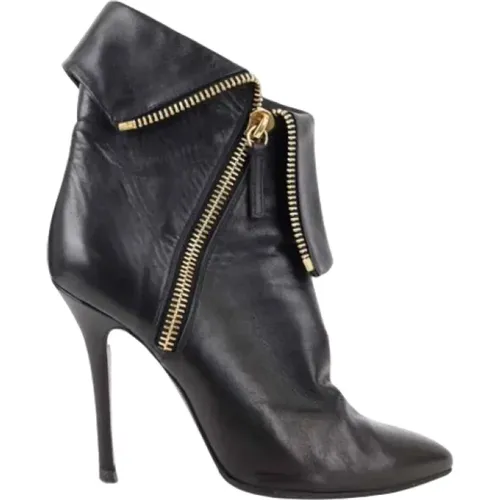 Pre-owned Leather boots , female, Sizes: 4 UK - Giuseppe Zanotti Pre-owned - Modalova