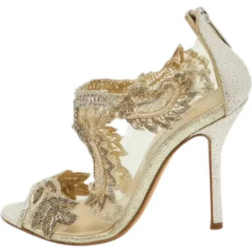 Pre-owned Leather heels , female, Sizes: 4 1/2 UK - Oscar De La Renta Pre-owned - Modalova