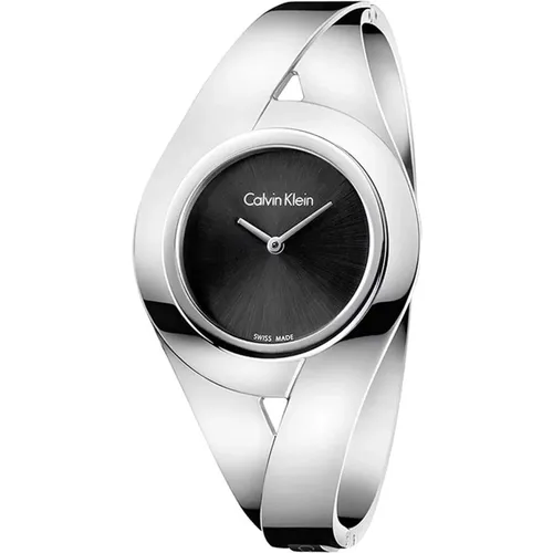 Stainless Steel Analog Quartz Watch with Steel Strap , female, Sizes: ONE SIZE - Calvin Klein - Modalova