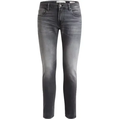 New Miami Slim Jeans with Leather Patch , male, Sizes: W32, W28, W29 - Guess - Modalova