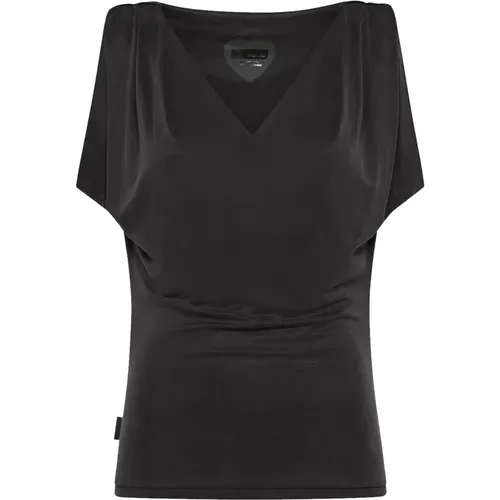 MM V-Neck T-Shirt , female, Sizes: XS, L, S, M - RRD - Modalova