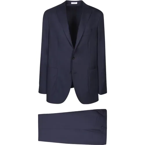Linen Suit Single-Breasted , male, Sizes: L - Boglioli - Modalova