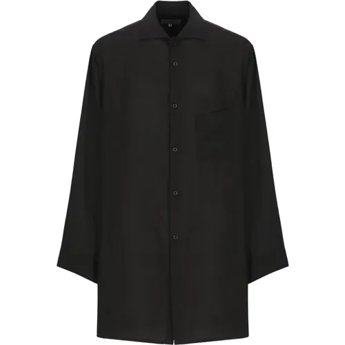 Schwarze Mäntel für Männer - Yohji Yamamoto - Modalova