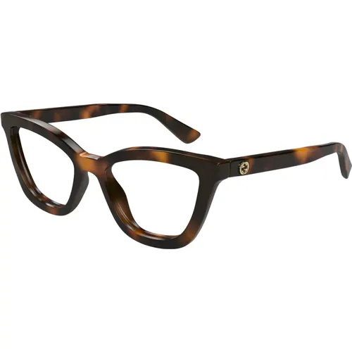 Stilvolle Brille in Schwarz , Damen, Größe: 54 MM - Gucci - Modalova