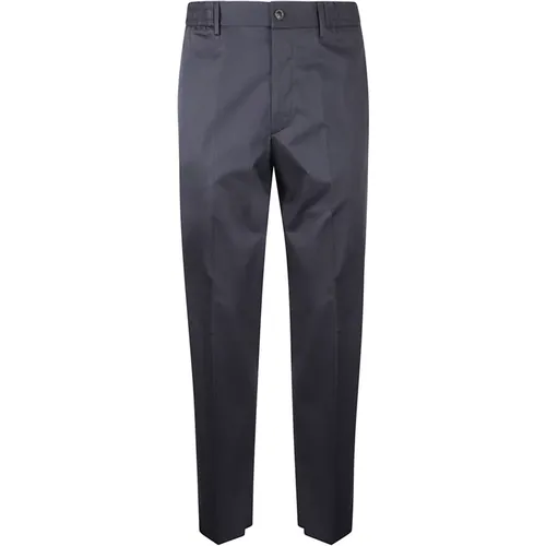 Stretch Poplin Trousers , male, Sizes: S, XL - Tagliatore - Modalova