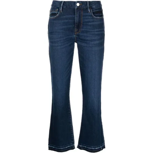 Dunkelblaue Flare Jeans , Damen, Größe: W25 - Frame - Modalova