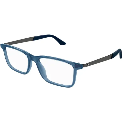 Glasses,Graue Optische Brille mit Zubehör,Klassische Schwarze Optische Brille,Blaue Optische Brille,Designer Brille Schwarz MB0333O,Braun/Havanna Opt - Montblanc - Modalova