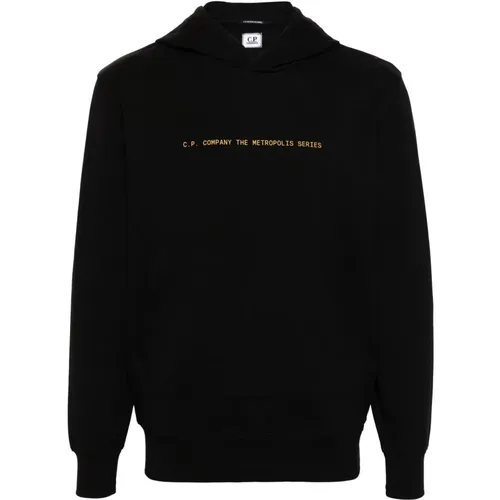 Schwarzer Metropolis Series Pullover , Herren, Größe: XL - C.P. Company - Modalova