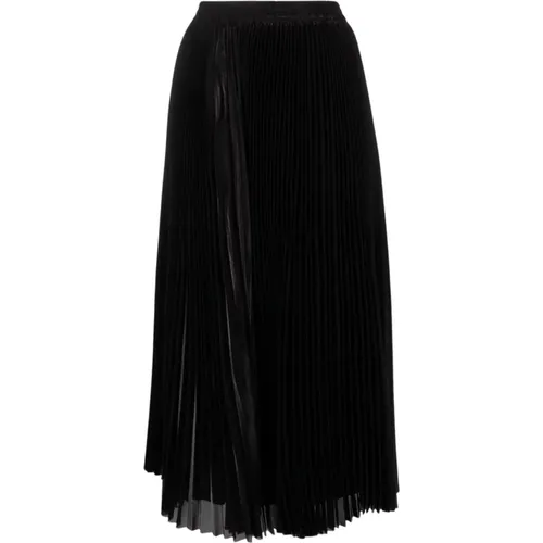 High-Waisted Pleated Midi Skirt , female, Sizes: XS - P.a.r.o.s.h. - Modalova