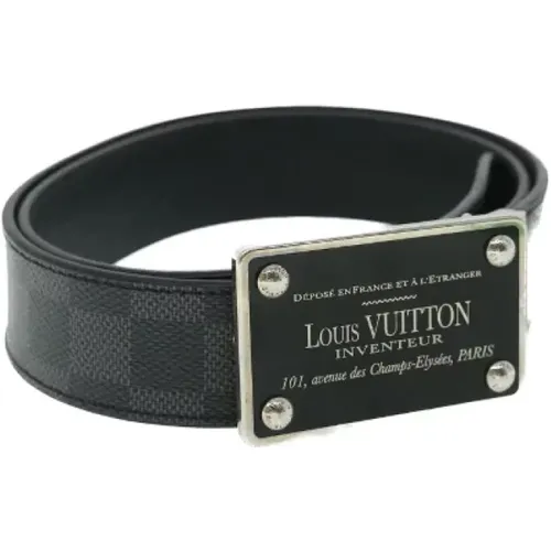 Pre-owned Coated canvas belts , female, Sizes: ONE SIZE - Louis Vuitton Vintage - Modalova