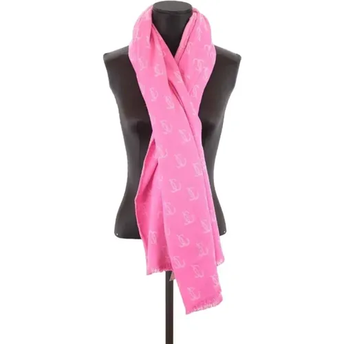 Pre-owned Cotton scarves , female, Sizes: ONE SIZE - Jimmy Choo Pre-owned - Modalova