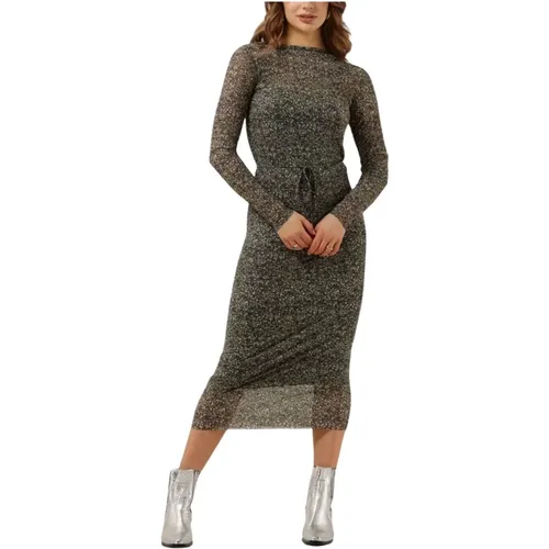 Blumiges Mesh Midi Kleid , Damen, Größe: XL - Catwalk Junkie - Modalova