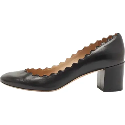 Pre-owned Leather heels , female, Sizes: 4 1/2 UK - Chloé Pre-owned - Modalova