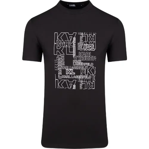 T-Shirts , Herren, Größe: L - Karl Lagerfeld - Modalova