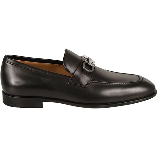 Gancini-Buckle Penny-Slot Loafers , male, Sizes: 6 1/2 UK - Salvatore Ferragamo - Modalova