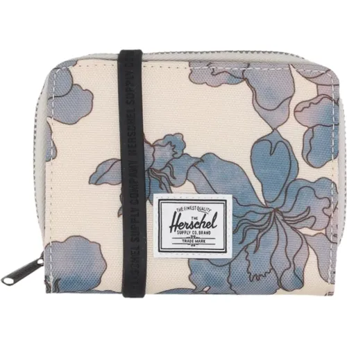 Moonbeam Floral Waves Wallet with Rfid Shielding , unisex, Sizes: ONE SIZE - Herschel - Modalova