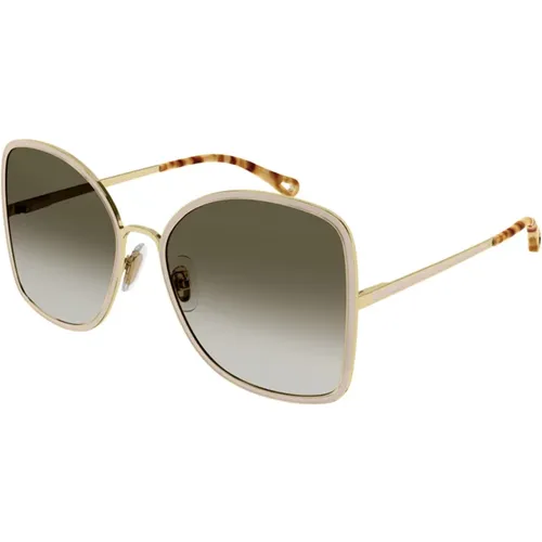 Stylische Sonnenbrille in Farbe 004 , Damen, Größe: 60 MM - Chloé - Modalova