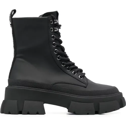 Schwarze Schnürstiefel , Damen, Größe: 37 EU - Steve Madden - Modalova