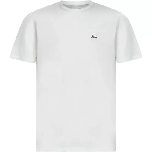 Weiße T-Shirts und Polos mit Goggle Hood Grafikdruck - C.P. Company - Modalova