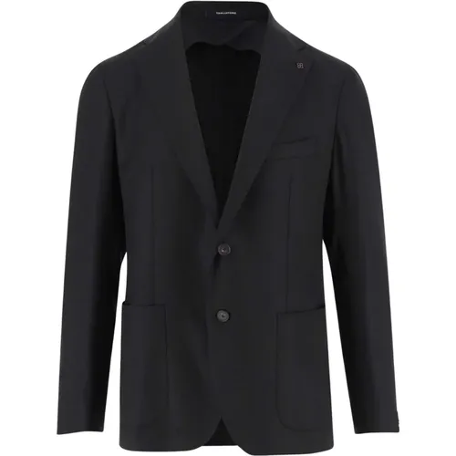 Jacke aus Stretchwolle mit klassischem Revers , Herren, Größe: XL - Tagliatore - Modalova