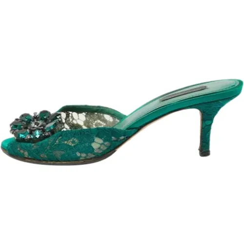 Pre-owned Spitze sandals , Damen, Größe: 38 EU - Dolce & Gabbana Pre-owned - Modalova