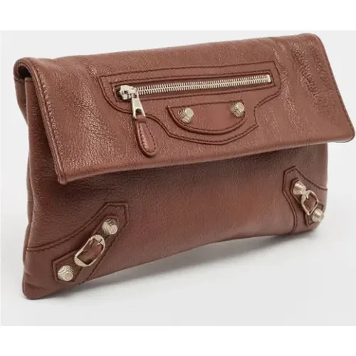 Pre-owned Leather clutches , female, Sizes: ONE SIZE - Balenciaga Vintage - Modalova