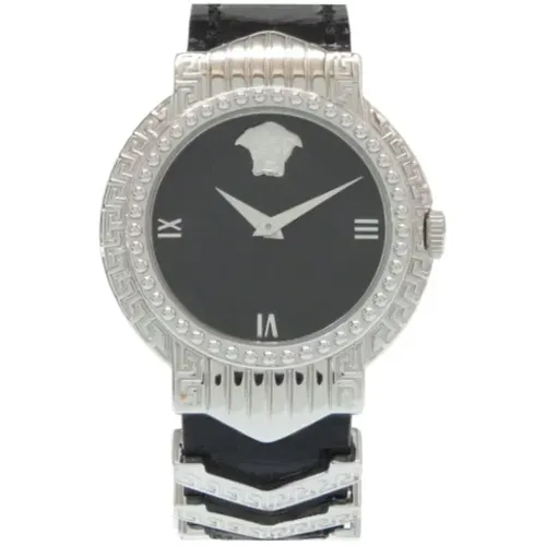 Pre-owned Leather watches , female, Sizes: ONE SIZE - Versace Pre-owned - Modalova