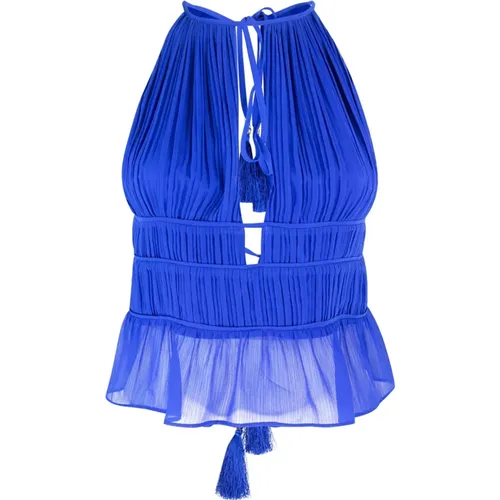 Top with Laces and Tassels , female, Sizes: S, M, XS - PATRIZIA PEPE - Modalova