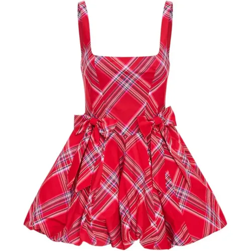 Ruelle Tartan Mini Bubble Kleid , Damen, Größe: S - LOVESHACKFANCY - Modalova