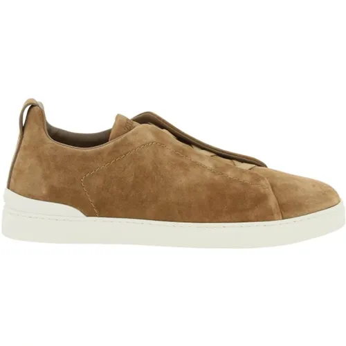 Luxus Triple Stitch Slip-On Sneakers - Ermenegildo Zegna - Modalova