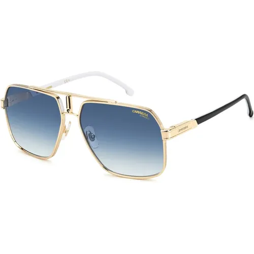Gold/Blue Shaded Sunglasses , male, Sizes: 62 MM - Carrera - Modalova