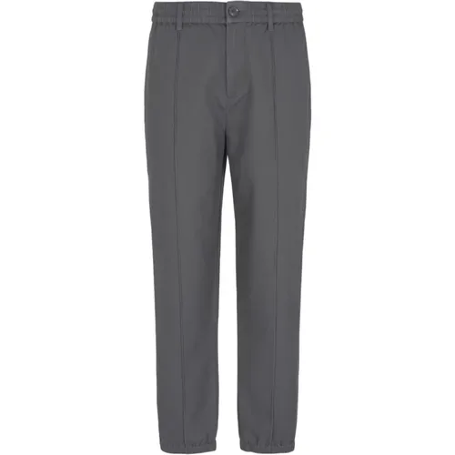 Grey Trousers with Tone-on-tone Stitching , male, Sizes: W28, W30, W31, W32, W29 - Armani Exchange - Modalova
