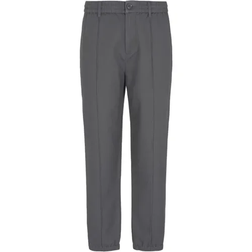 Grey Trousers with Tone-on-tone Stitching , male, Sizes: W28, W31, W32, W29 - Armani Exchange - Modalova