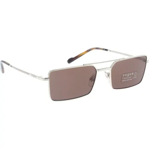 Stilvolle Sonnenbrille mit einheitlichen Gläsern - Vogue - Modalova