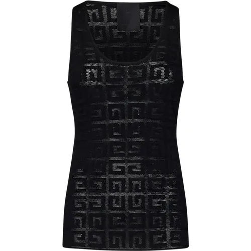 Schwarzes ärmelloses Top In Slim Fit - Givenchy - Modalova