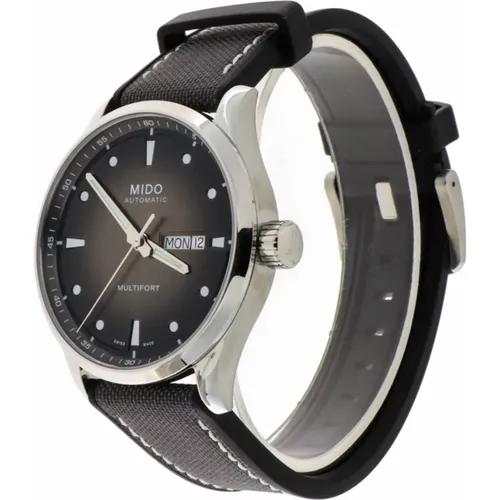 Multifort M Automatic Grey Dial Watch , male, Sizes: ONE SIZE - Mido - Modalova