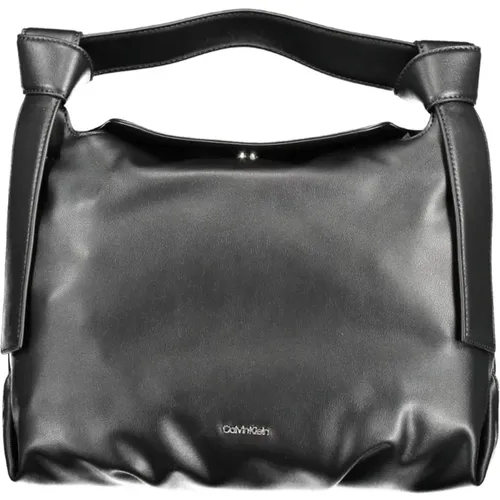 Schwarze Damenhandtasche mit abnehmbarem Riemen - Calvin Klein - Modalova