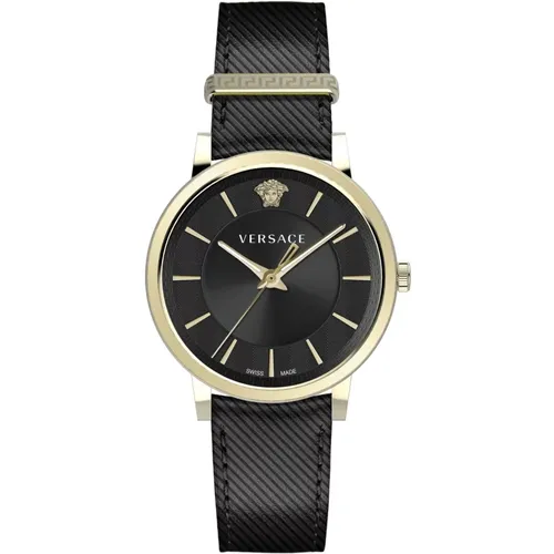 Men's V Circle Watch , male, Sizes: ONE SIZE - Versace - Modalova