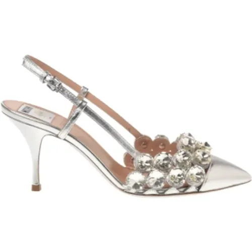 Silver Sandals , female, Sizes: 4 UK, 6 UK - Moschino - Modalova