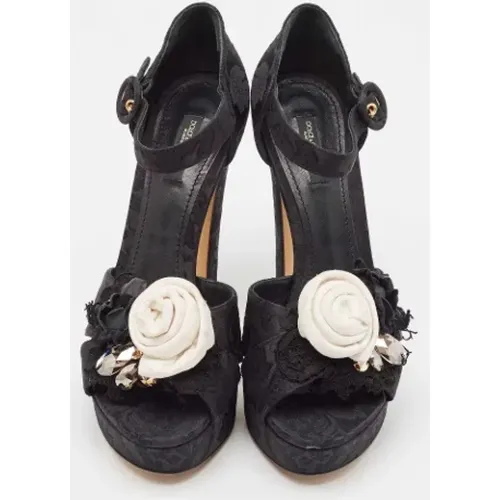 Pre-owned Stoff sandals - Dolce & Gabbana Pre-owned - Modalova