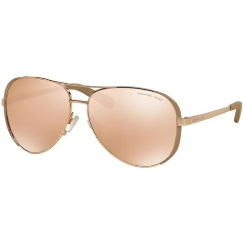 Gold Frame Stylish Sunglasses for Women , female, Sizes: 59 MM - Michael Kors - Modalova