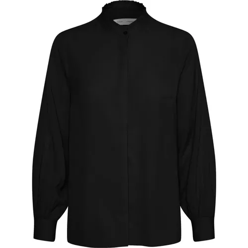 Schwarze Bluse mit Rüschen InWear - InWear - Modalova