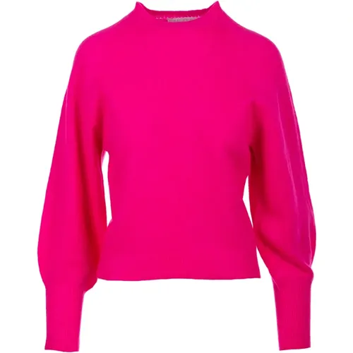 Fuchsia Pullover Paricollo , Damen, Größe: M - Daniele Fiesoli - Modalova