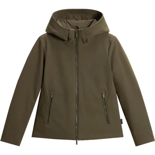 Short Parka Jacket for Cold Weather , female, Sizes: L - Woolrich - Modalova