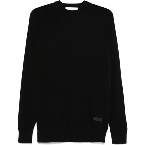 Merino Wool Sweater Logo Patch , male, Sizes: S, L, M - John Richmond - Modalova