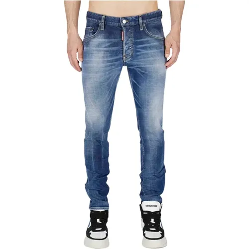 Skater Black Tag - Azul Jeans , Herren, Größe: XL - Dsquared2 - Modalova